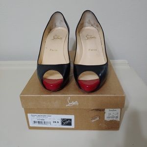 Authentic Christian Louboutin Peep Toe Pumps
